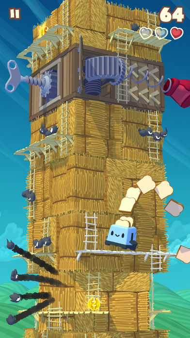 Screenshot of Twisty Sky - Endless Tower Climber
