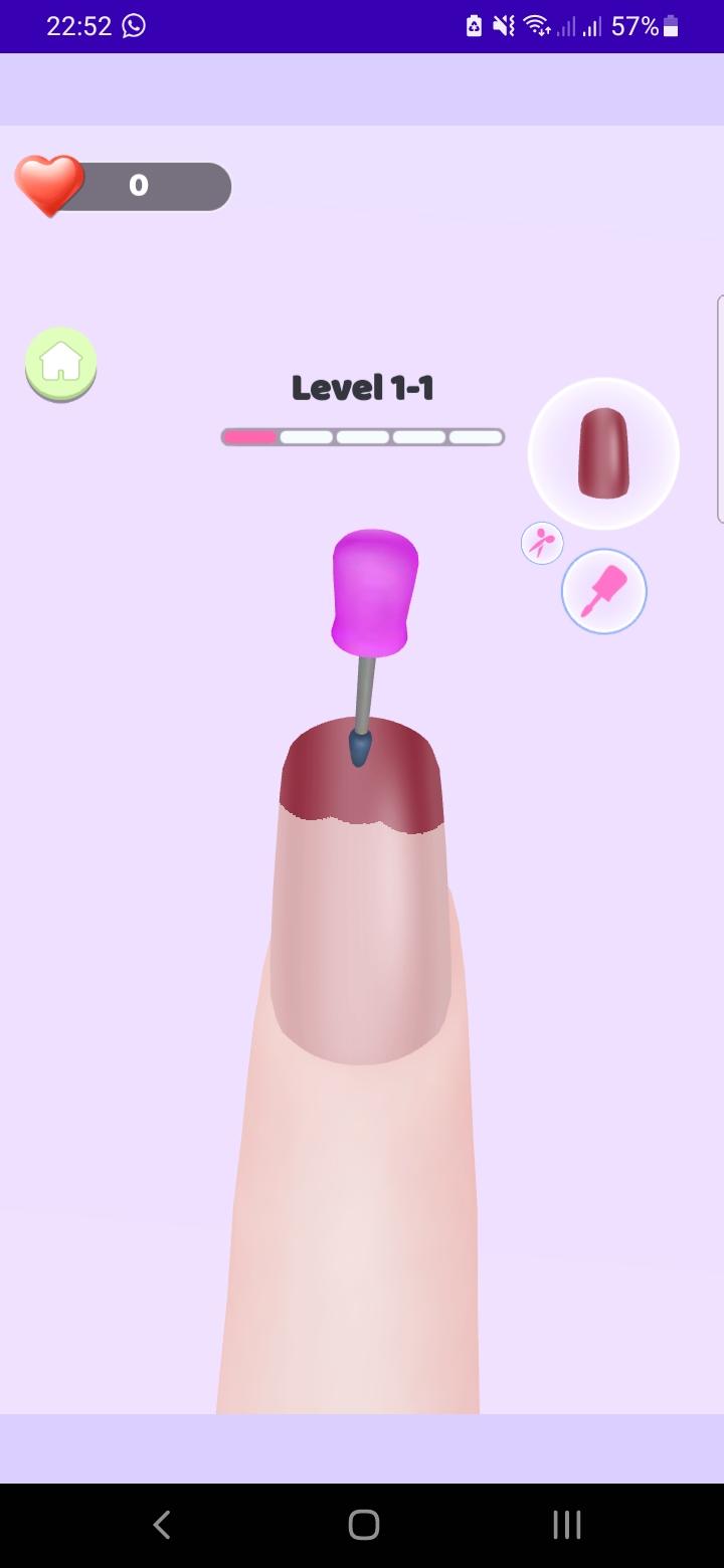 Screenshot of Nail Salon Girl Game