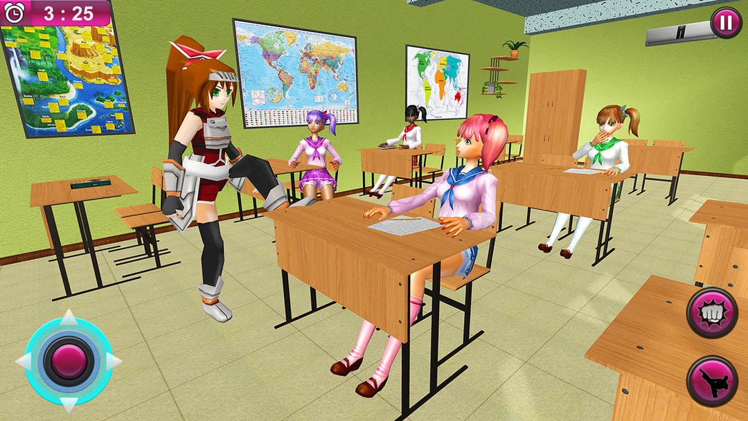 Anime Girl Yandere Survival 3D screenshot game