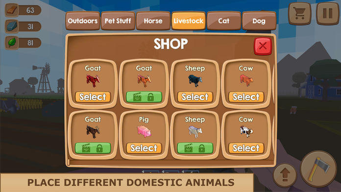 Cuplikan Layar Game Animal Pet Farm Craft