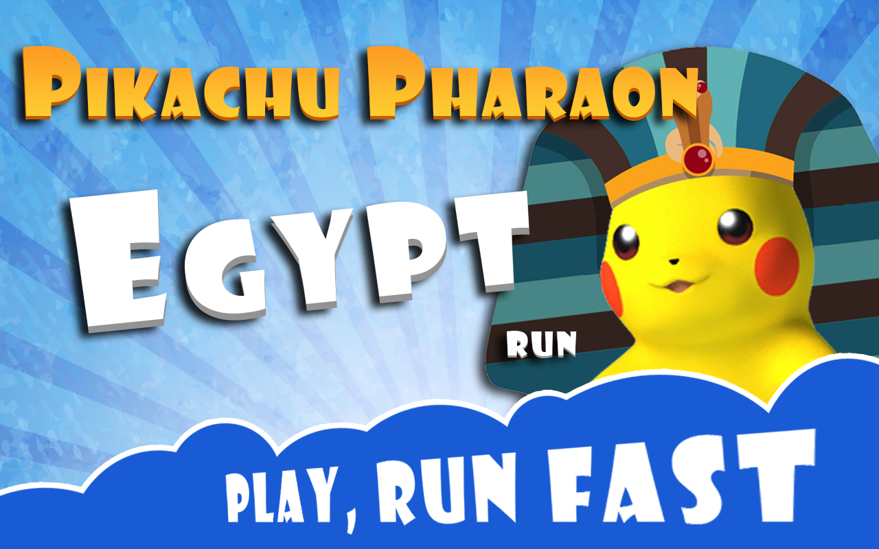 Pikashu Pharaoh Run - Egypt Game Screenshot