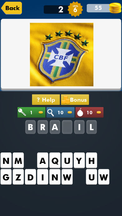 A Football Logo Quiz - ( Soccer Team Name Games Trivia 2k15 ) 게임 스크린 샷