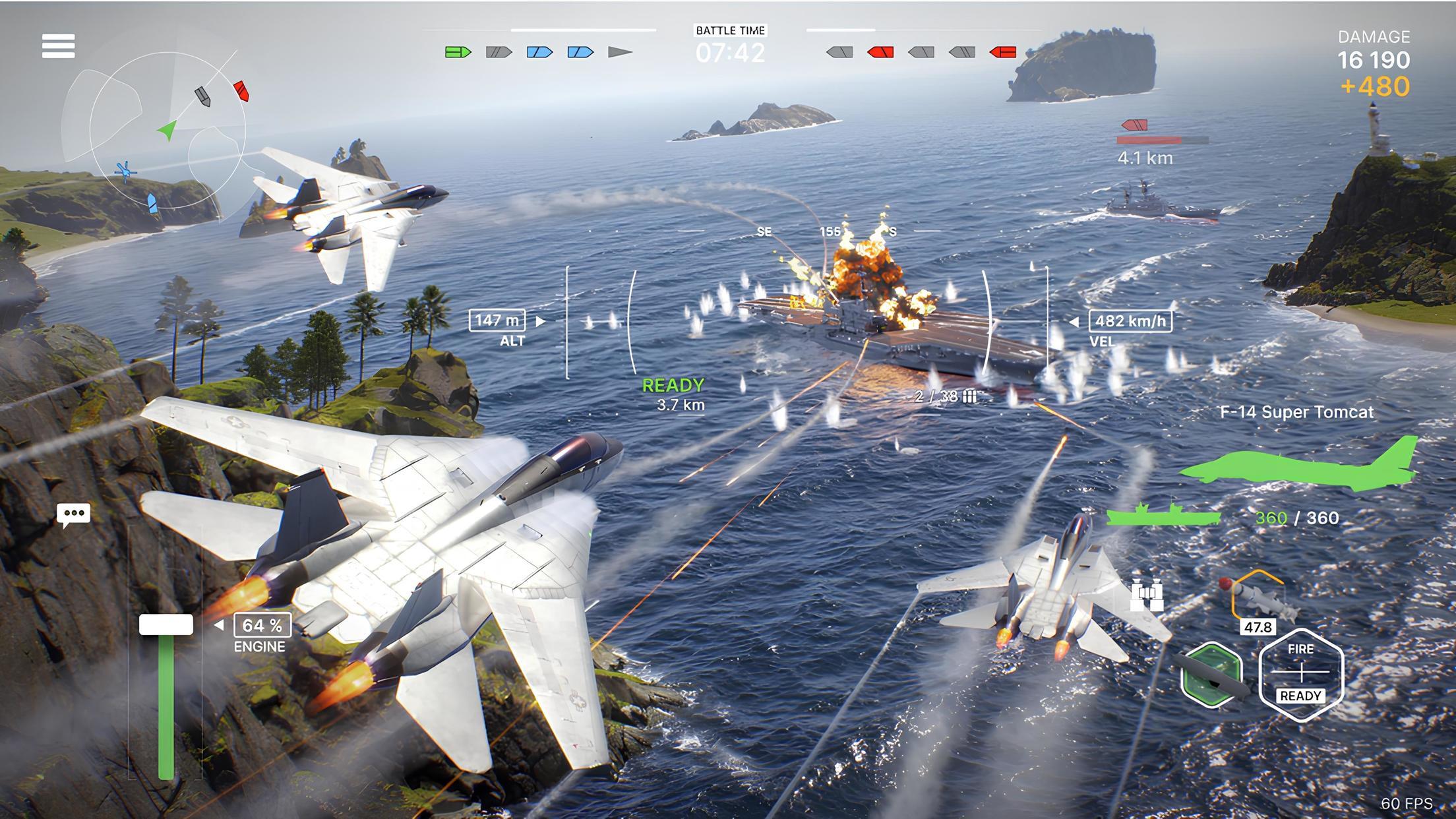 Warships Mobile 2: Naval War Game Screenshot