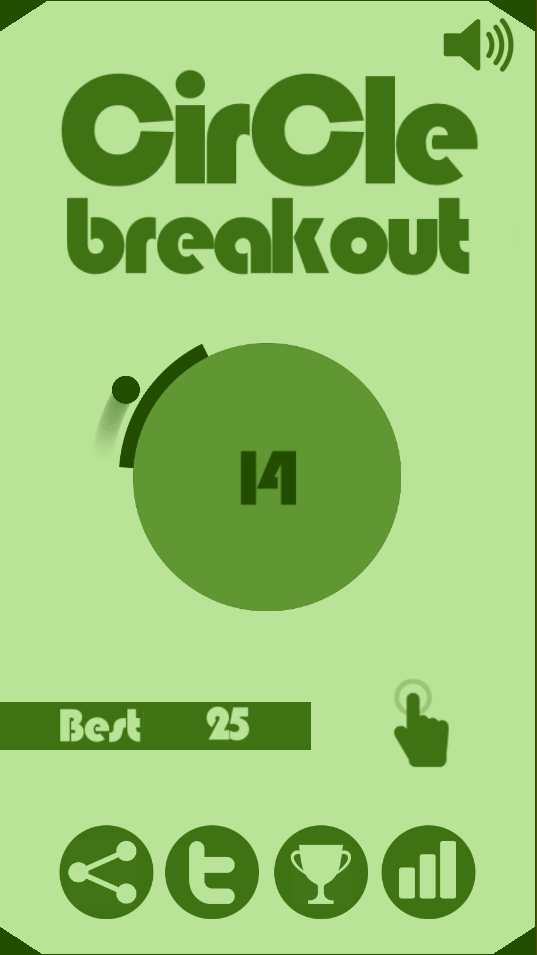 Circle Breakout Game Screenshot
