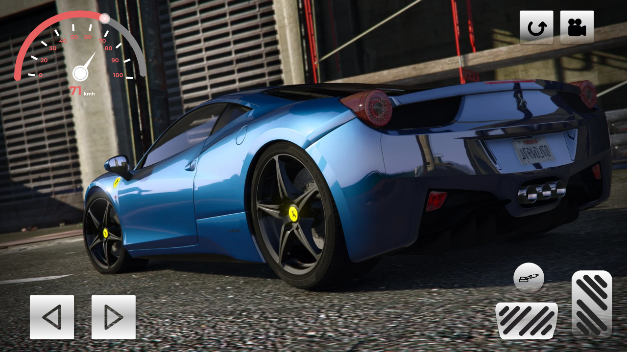 Driver Ferrari Italia 458 City Game Screenshot