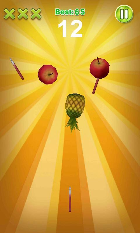과일 찍기 - Pen Apple 게임 스크린 샷