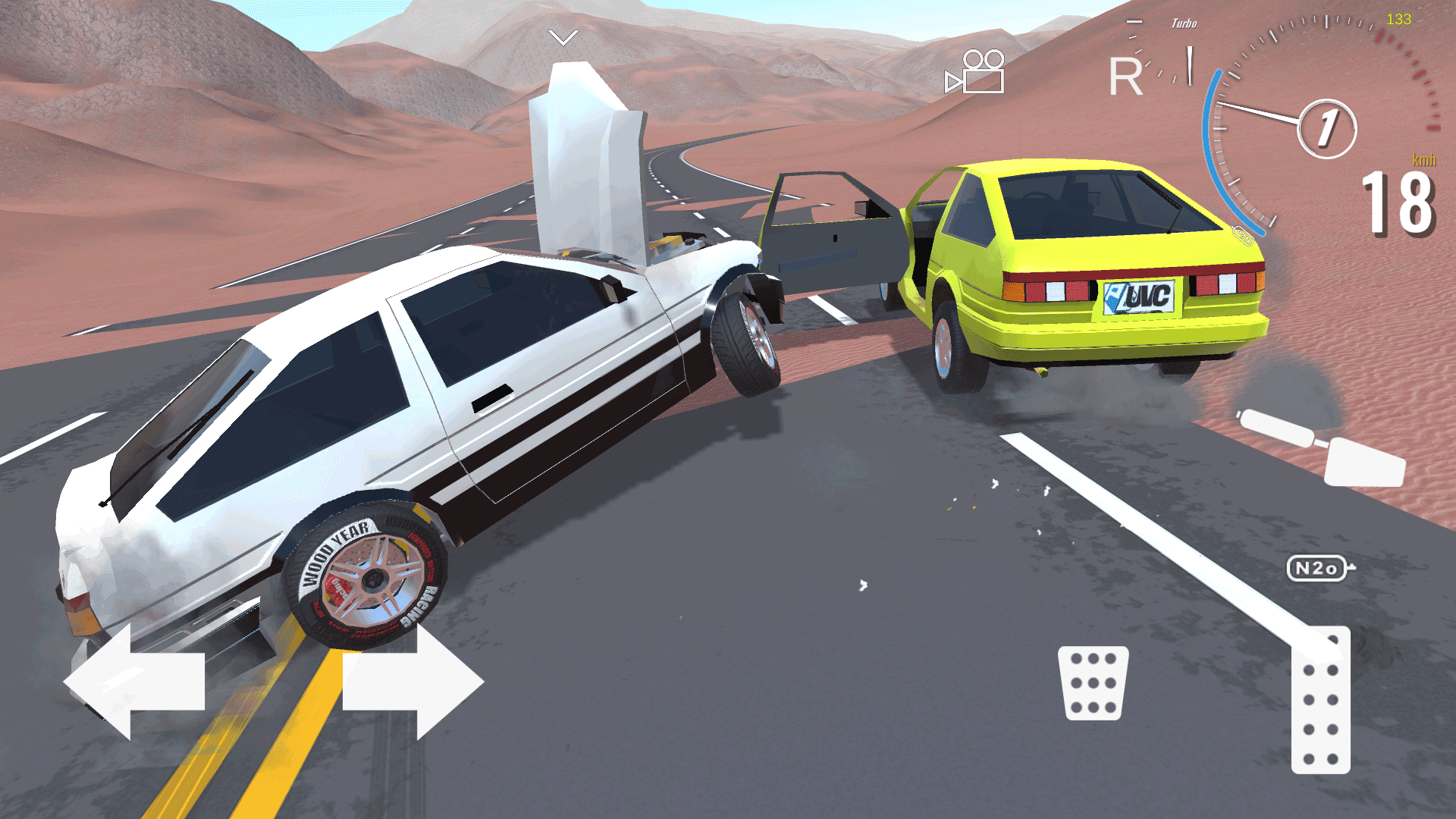 Screenshot of X Car: Crazy Desert Crash