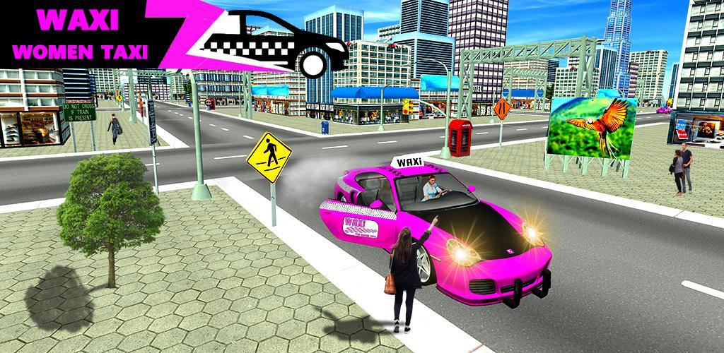 Banner of Trò chơi lái xe taxi màu hồng 3D 5.21