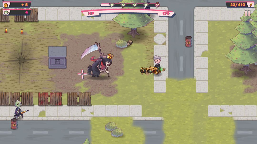 Pew Paw - Zombie shooter screenshot game