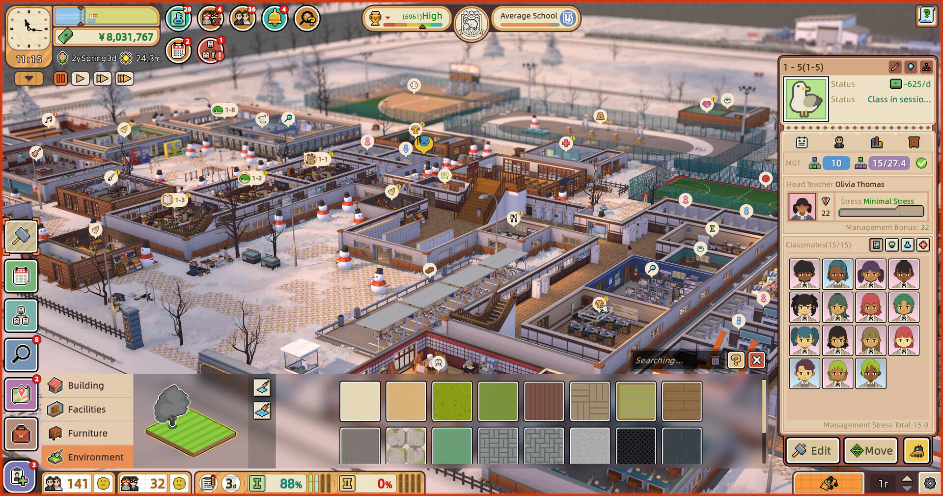 Let's School Homeroom Game Screenshot