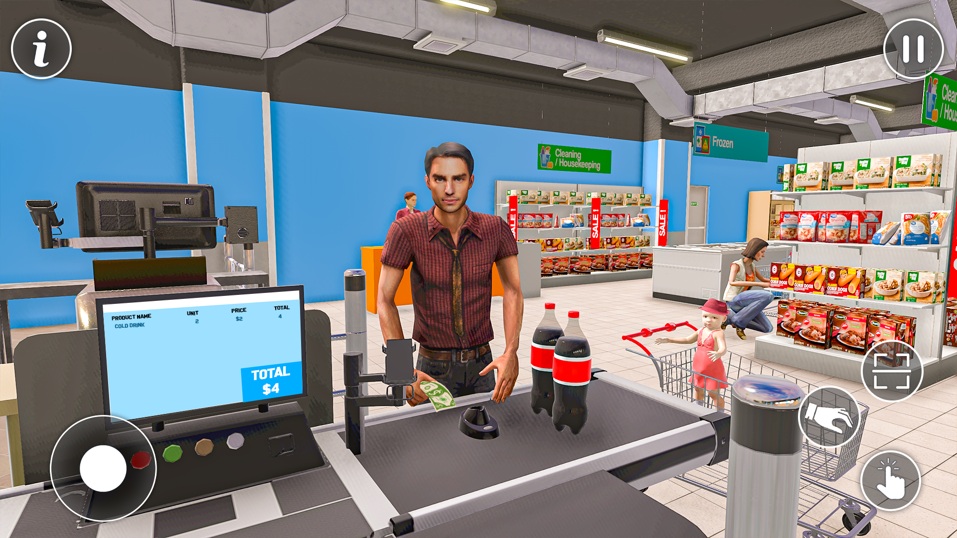 Supermarket Cashier Games 3D遊戲截圖
