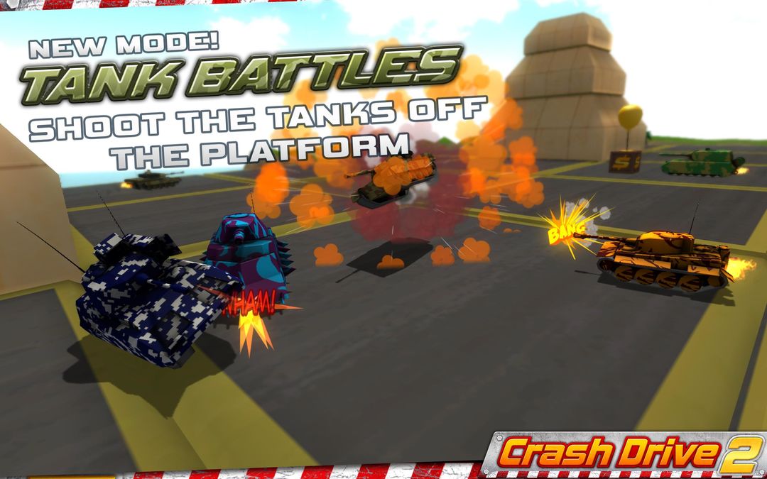 Screenshot of Crash Drive 2: 3D racing cars