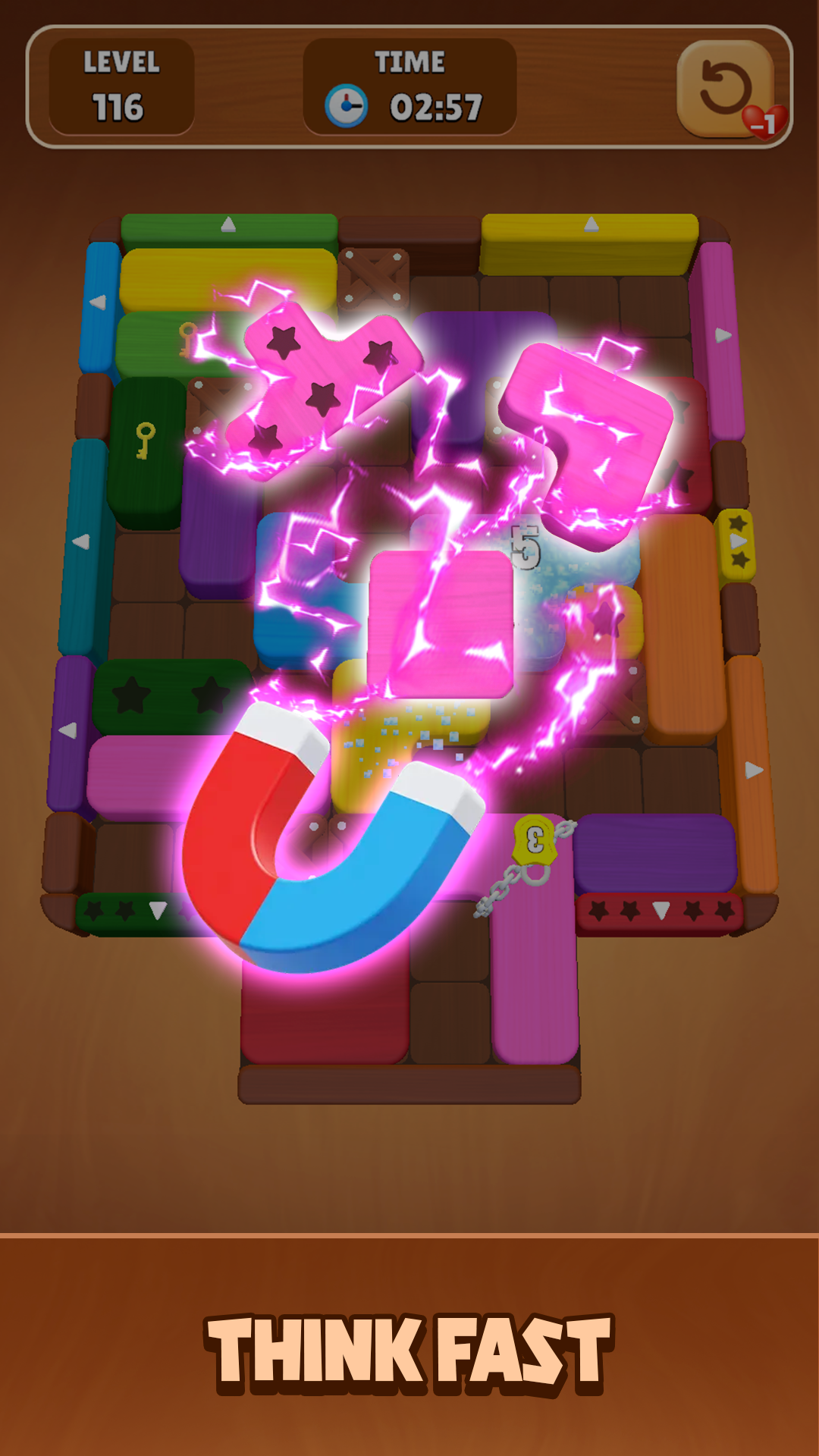 Wood Escape: Color Block Game Screenshot