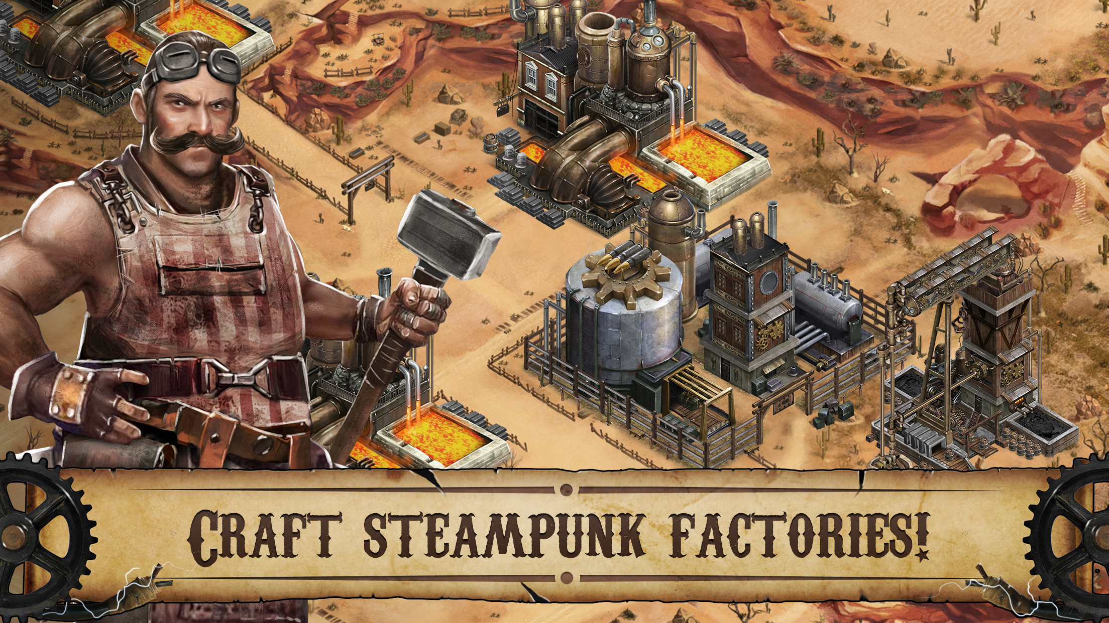 Wild West: Steampunk Alliances 게임 스크린 샷
