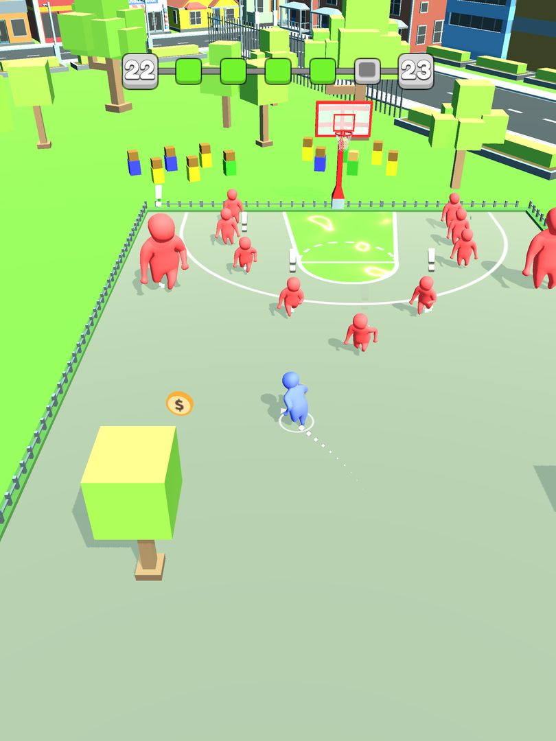 Screenshot of Basket Dunk 3D