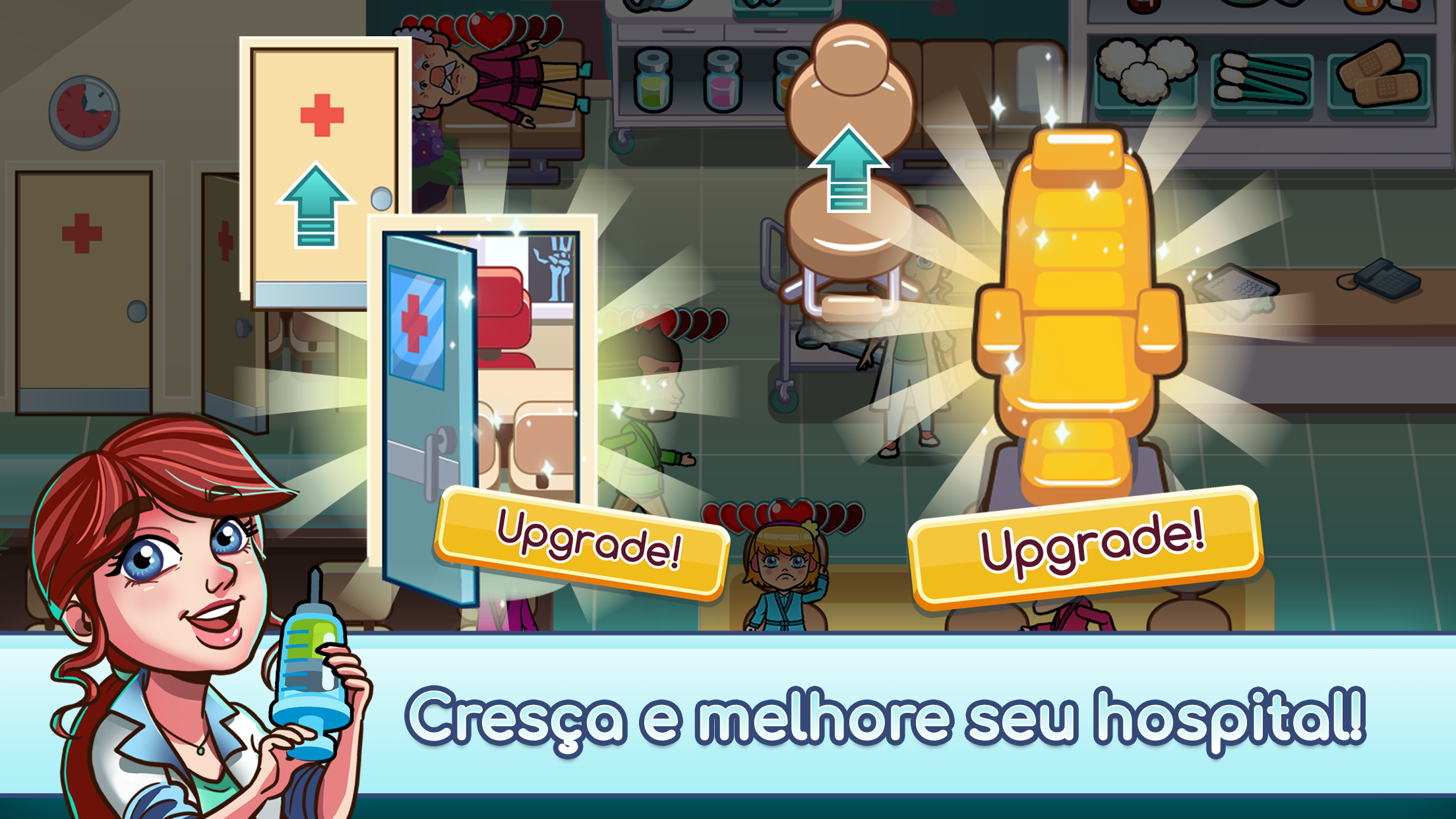 Captura de Tela do Jogo Hospital Dash Tycoon Simulator