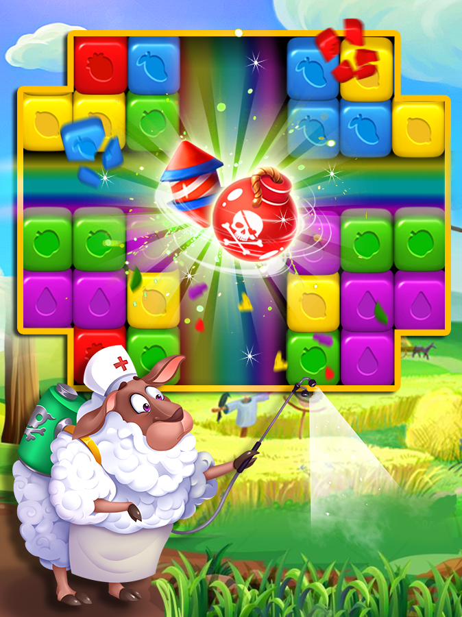 Toy Cube Crush Time Game Screenshot