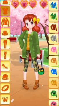 Anime Date Dress Up Girls Game Game Screenshot