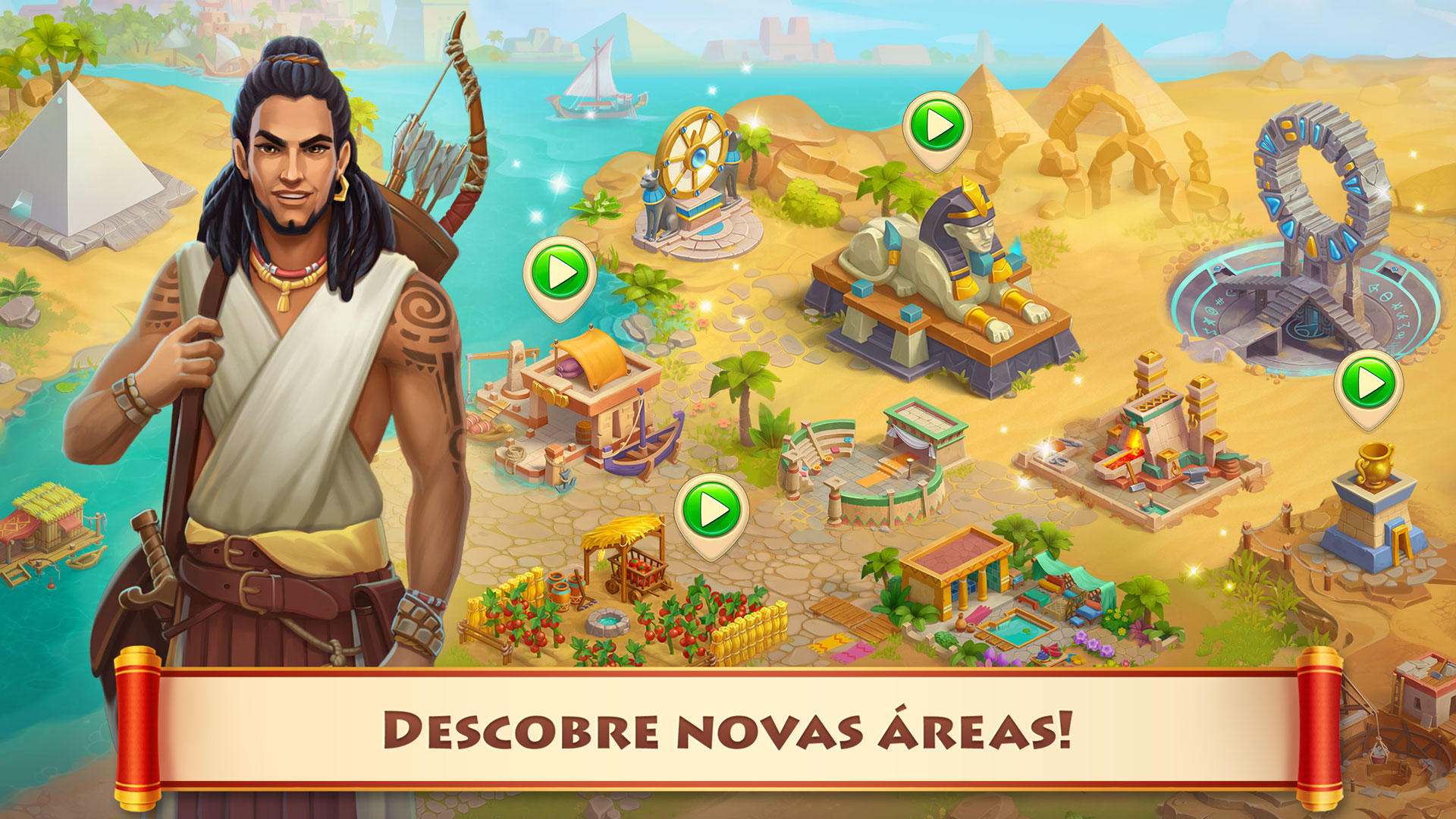 Captura de Tela do Jogo Cradle of Empires Match 3 Jogo