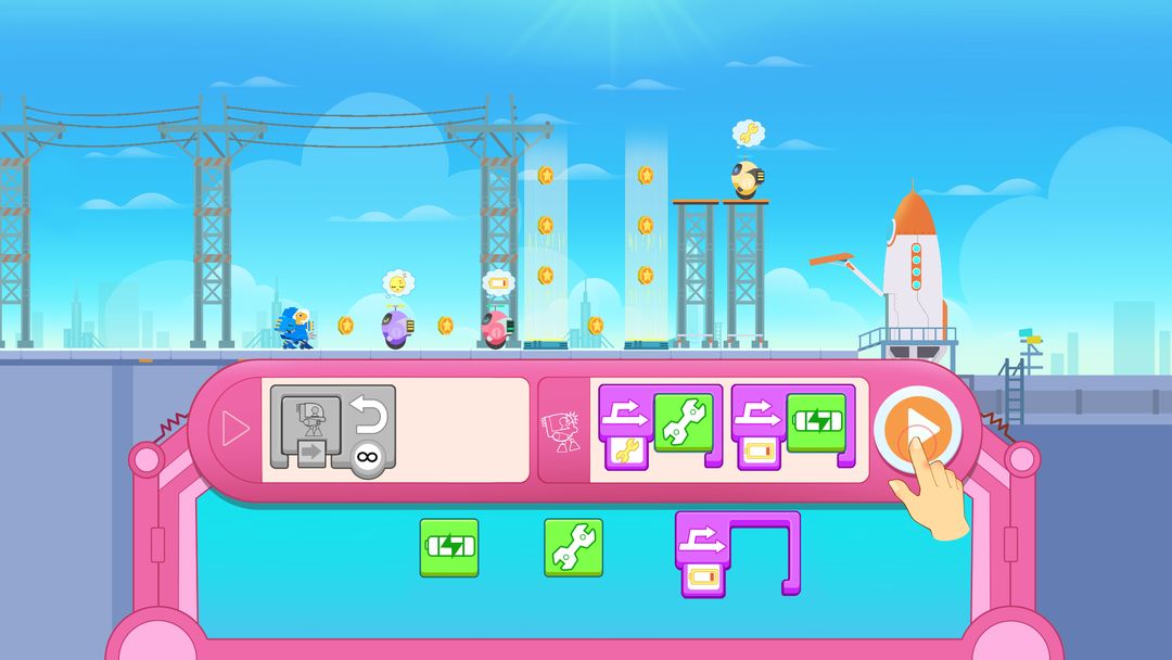 Screenshot of Dinosaur Coding games for kids