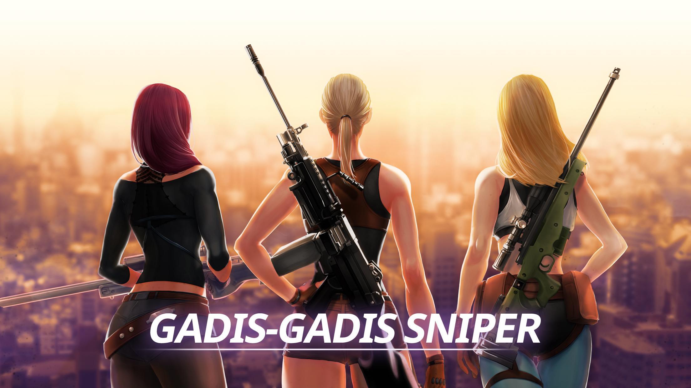 Screenshot 1 of Gadis-gadis Sniper - 3D Gun Shooting FPS Game 