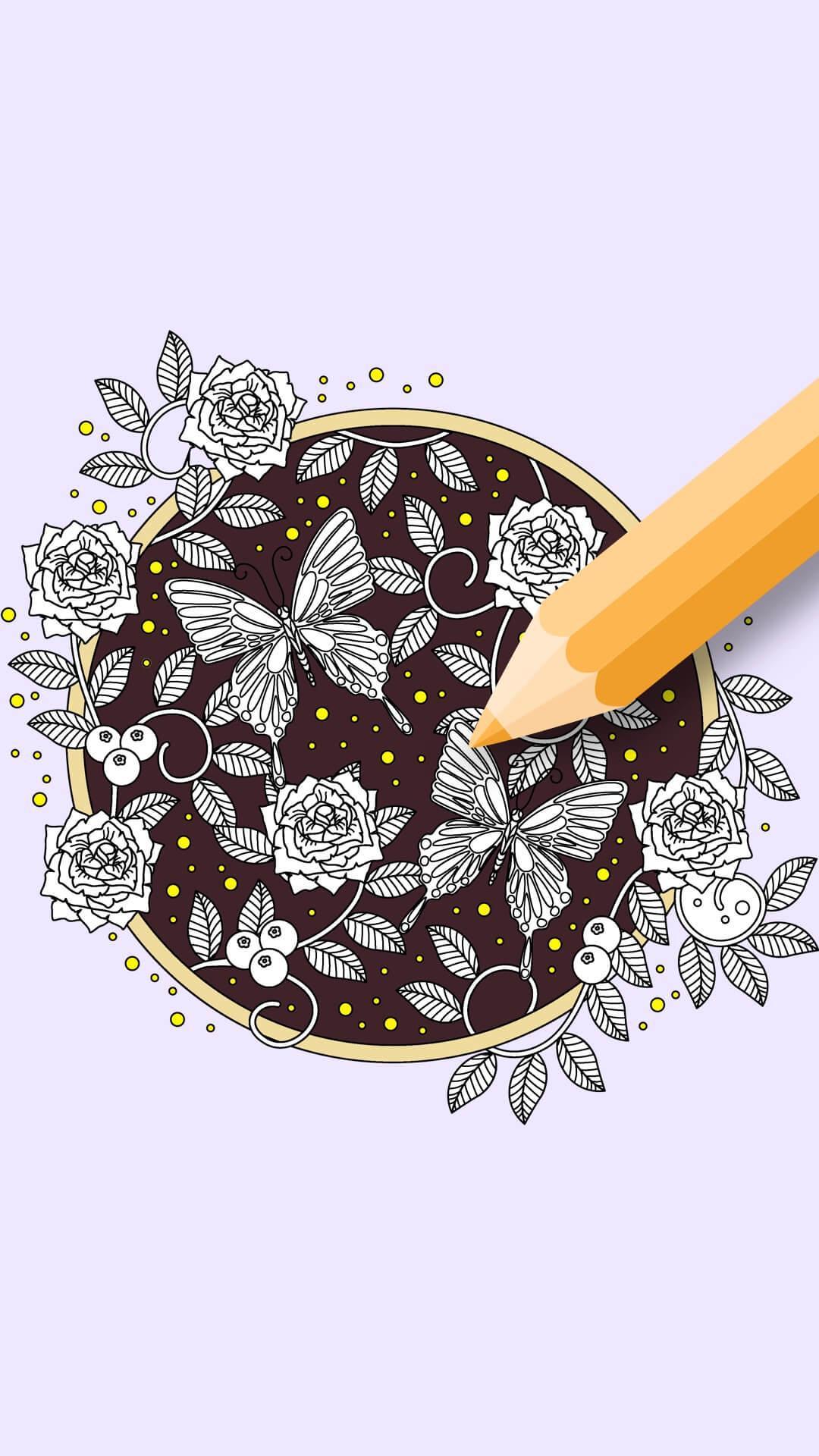 Flowers Coloring Books Game Screenshot