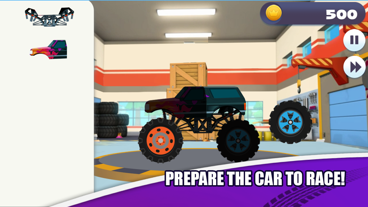 Screenshot of Truck Racing for kids