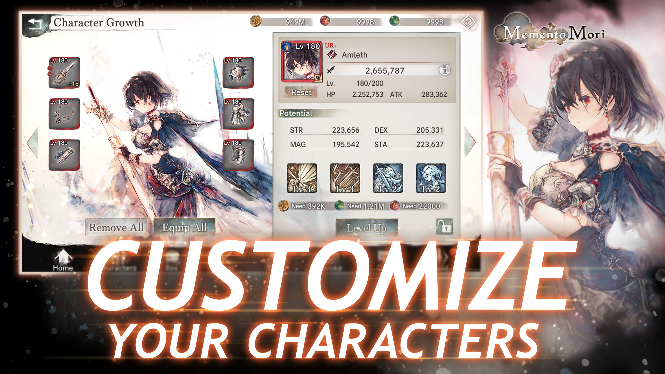 MementoMori: AFKRPG Game Screenshot