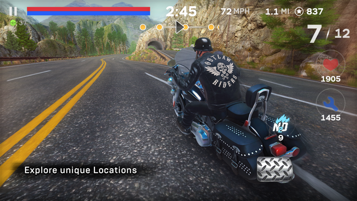 Outlaw Riders: Biker Wars screenshot game