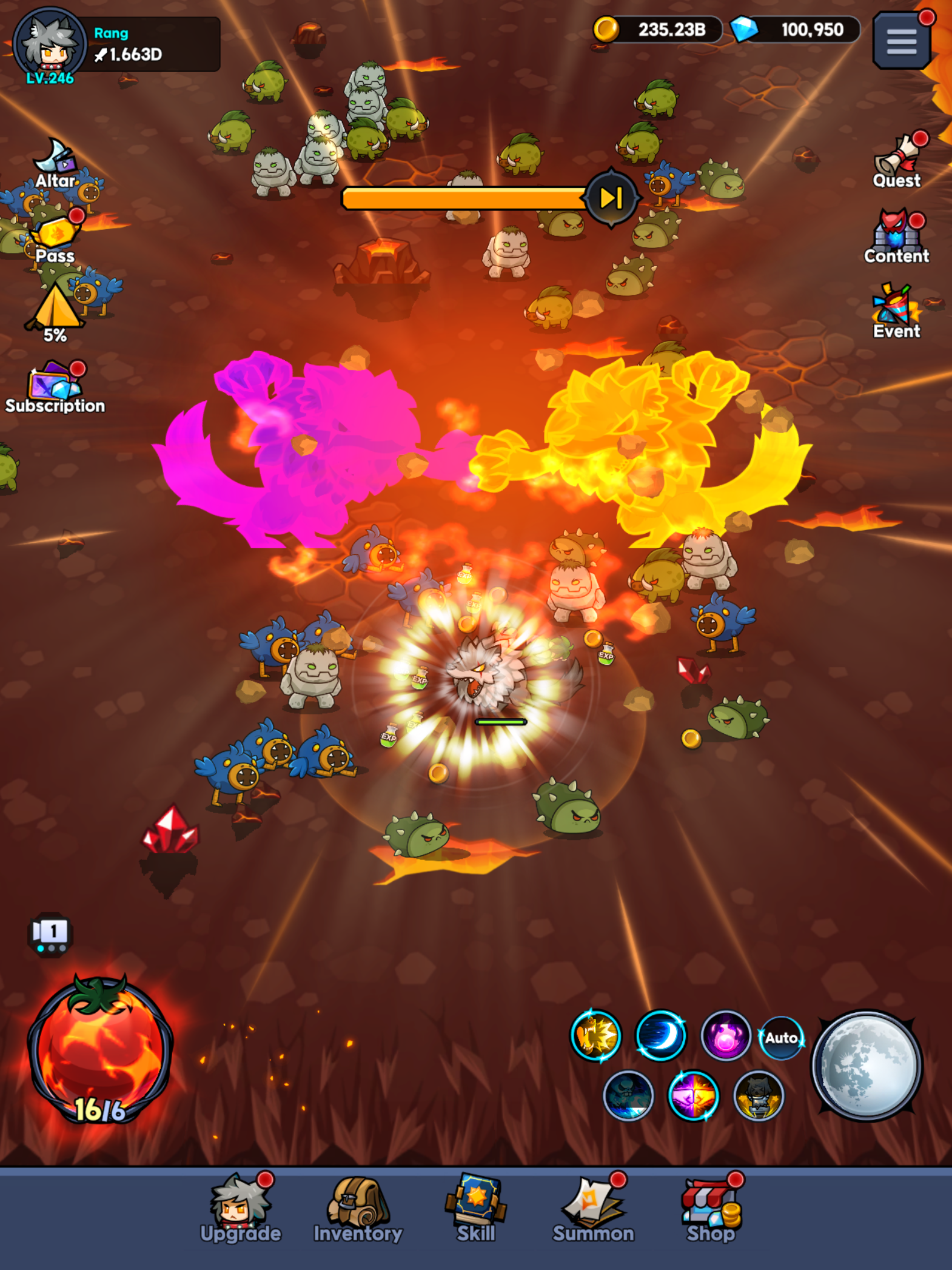 Go Go Wolf! - Idle RPG Game Screenshot