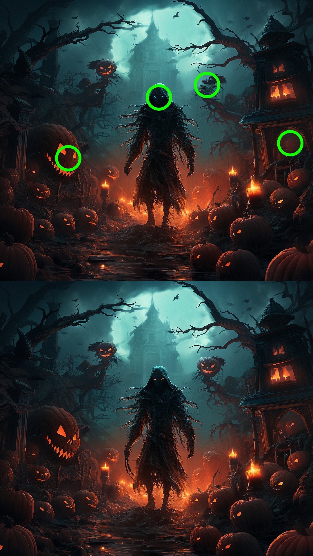 Cuplikan Layar Game Find The Difference Scary Spot