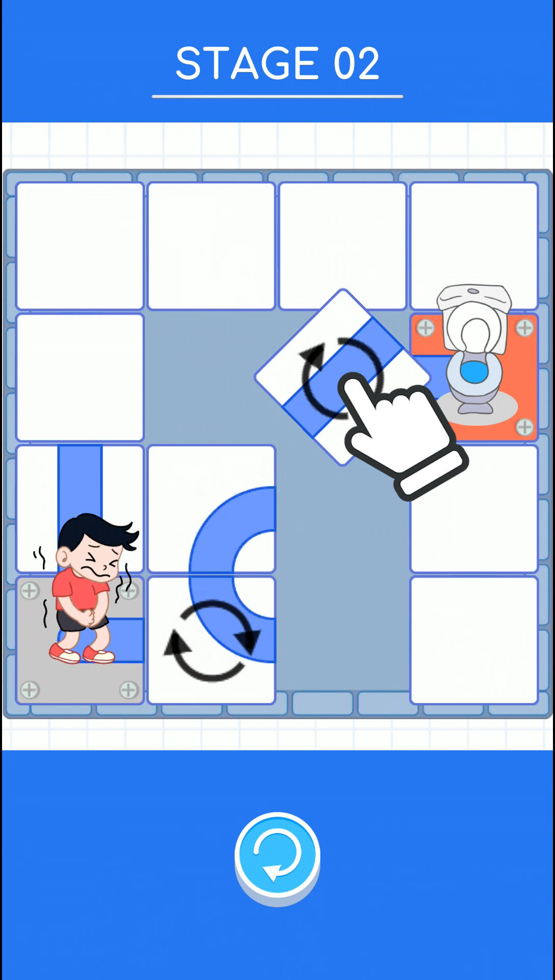Toilet Slide Puzzle Game Screenshot
