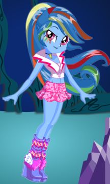 Dress up Rainbow Dash Game Screenshot
