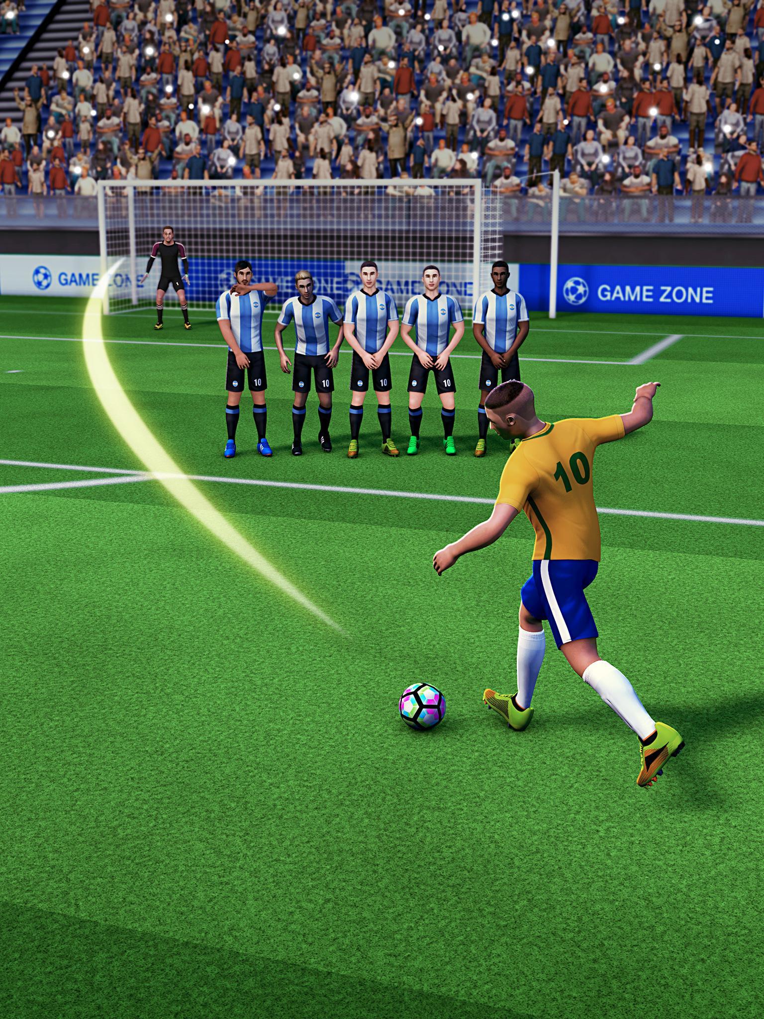 Mobile Soccer Free Kick Cup 2017 Game Screenshot
