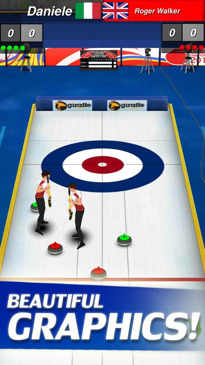 Curling 3D ゲームのスクリーンショット