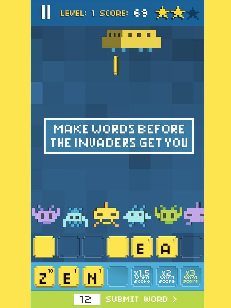 Word Invaders Game Screenshot