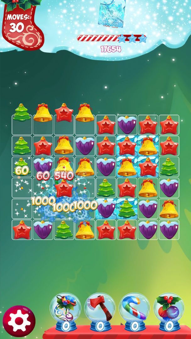 Screenshot of Christmas Games - Match 3 Puzz