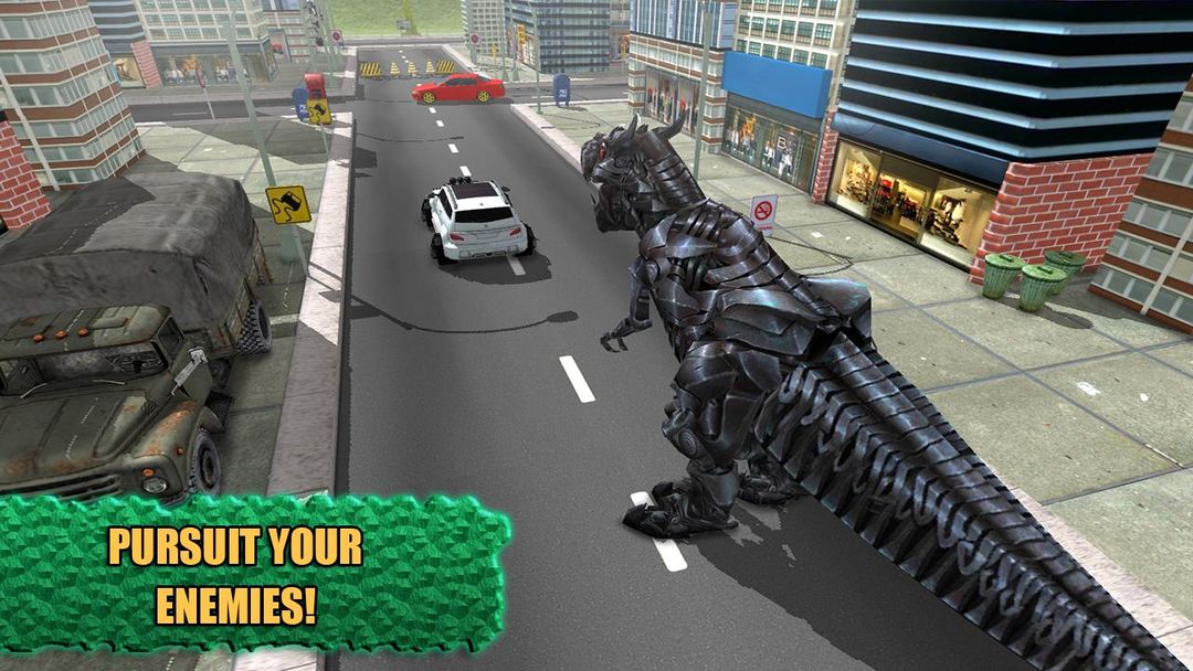 Futuristic Robot T-Rex 3D 게임 스크린 샷