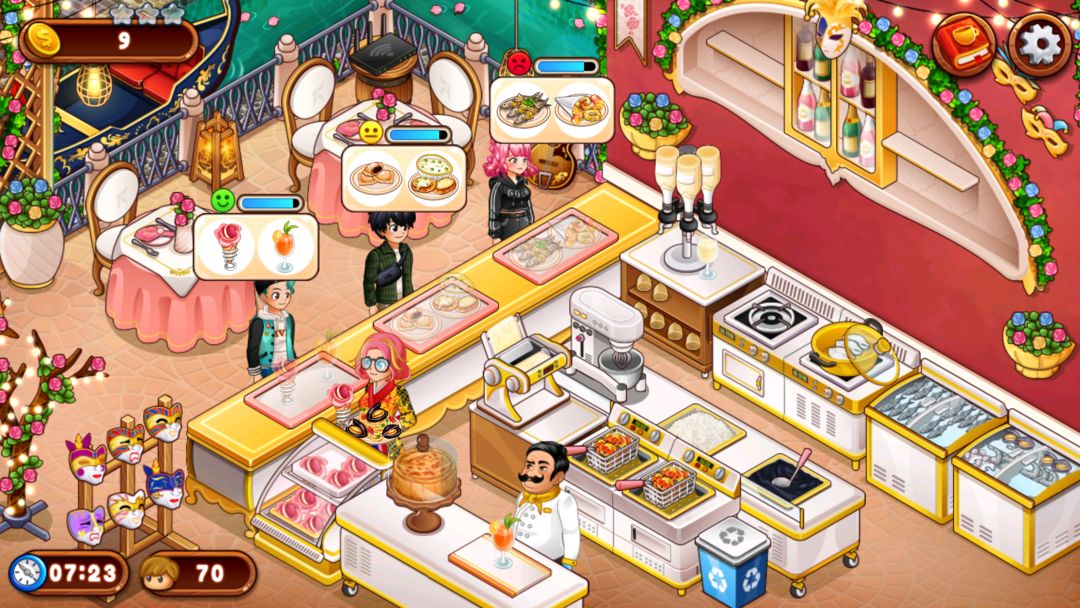 카페 패닉: 요리게임 식당 게임 스크린 샷