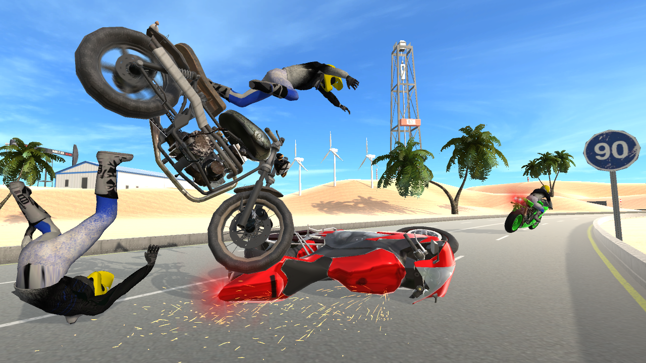 Moto Extreme 3D Game Screenshot