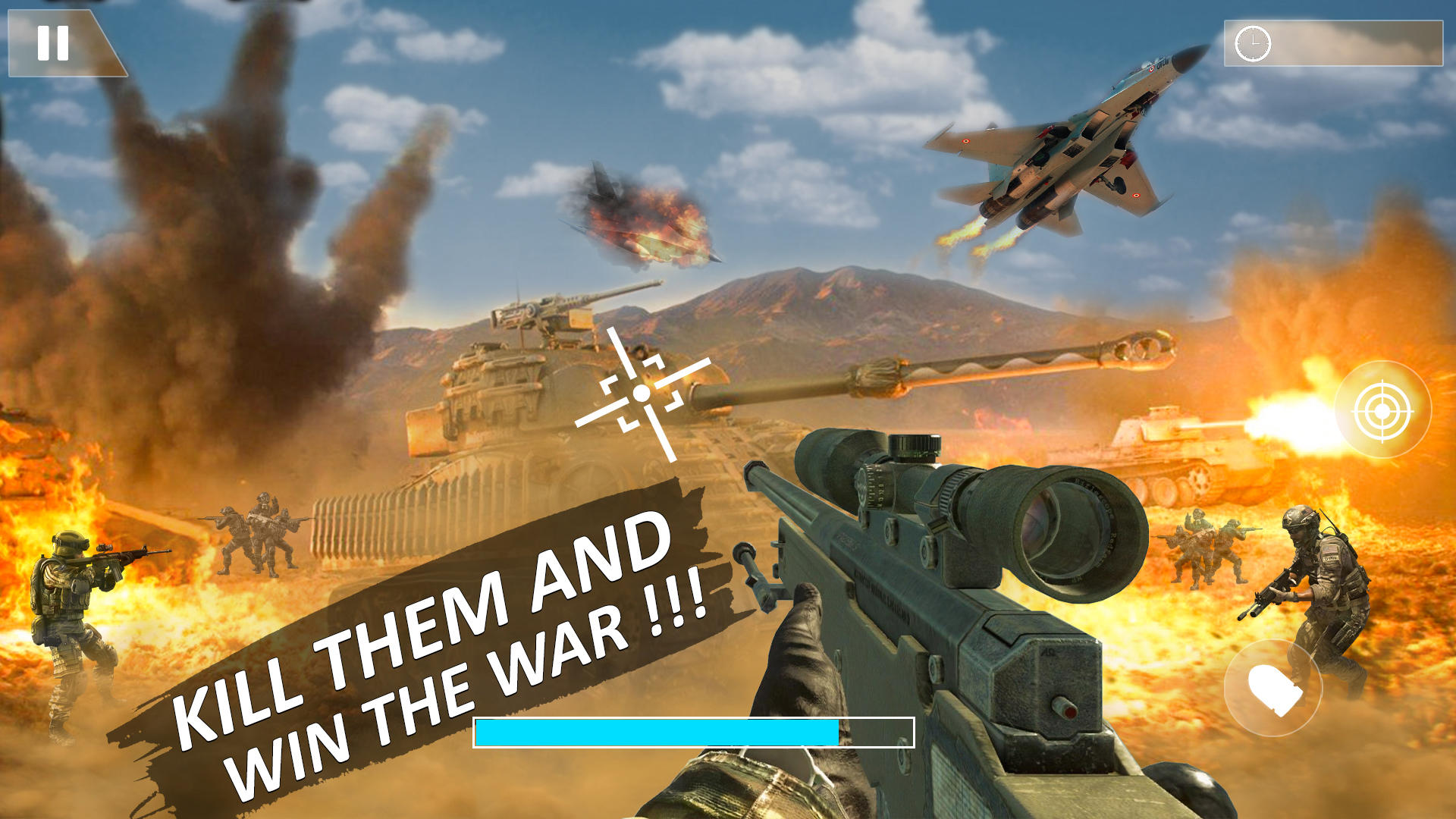 戦争ゲーム オフライン - 世界大戦3のキャプチャ