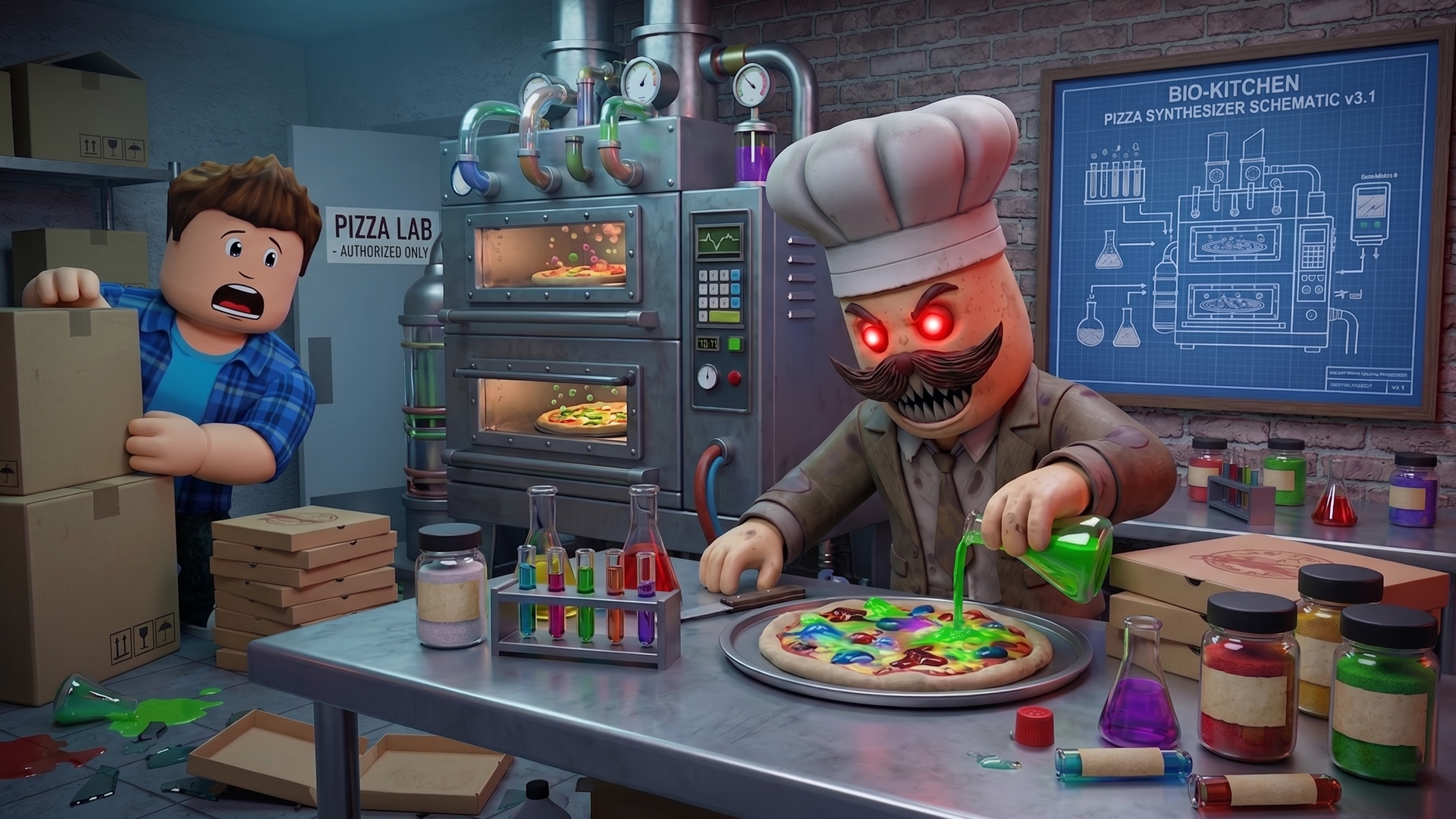 Papa Pizza School Escape Game Screenshot