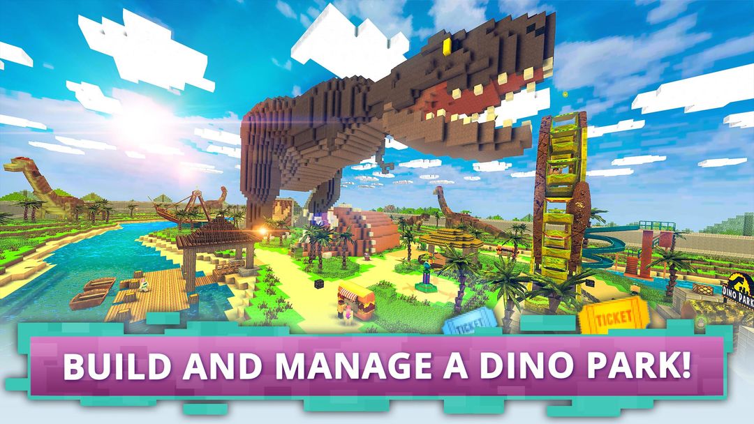 Screenshot of Dino Theme Park Craft