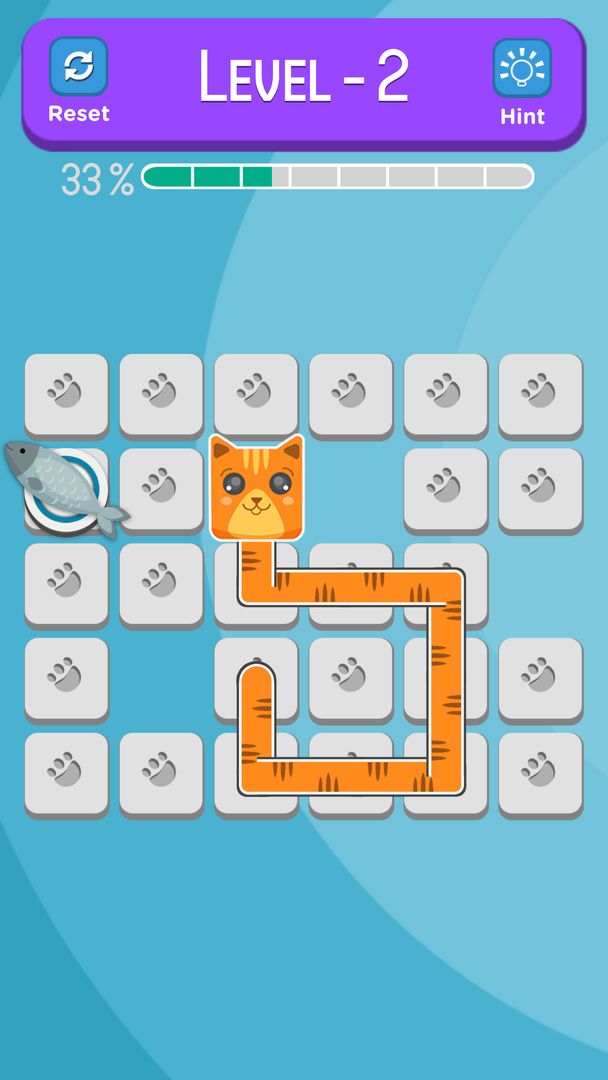 Feed the Cat / Fill the Grid (Puzzle) screenshot game