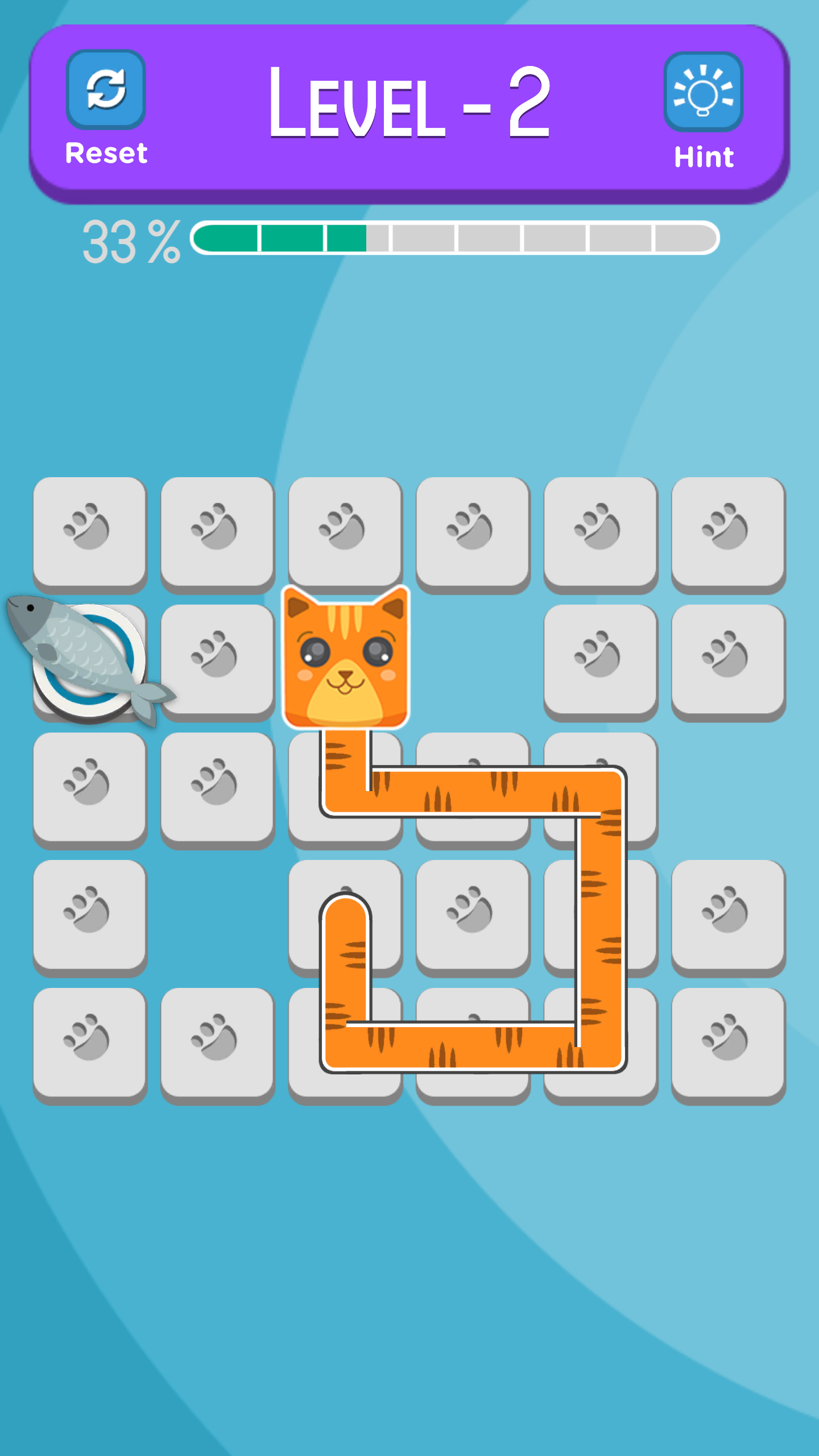 Captura de Tela do Jogo Feed the Cat / Fill the Grid (Puzzle)