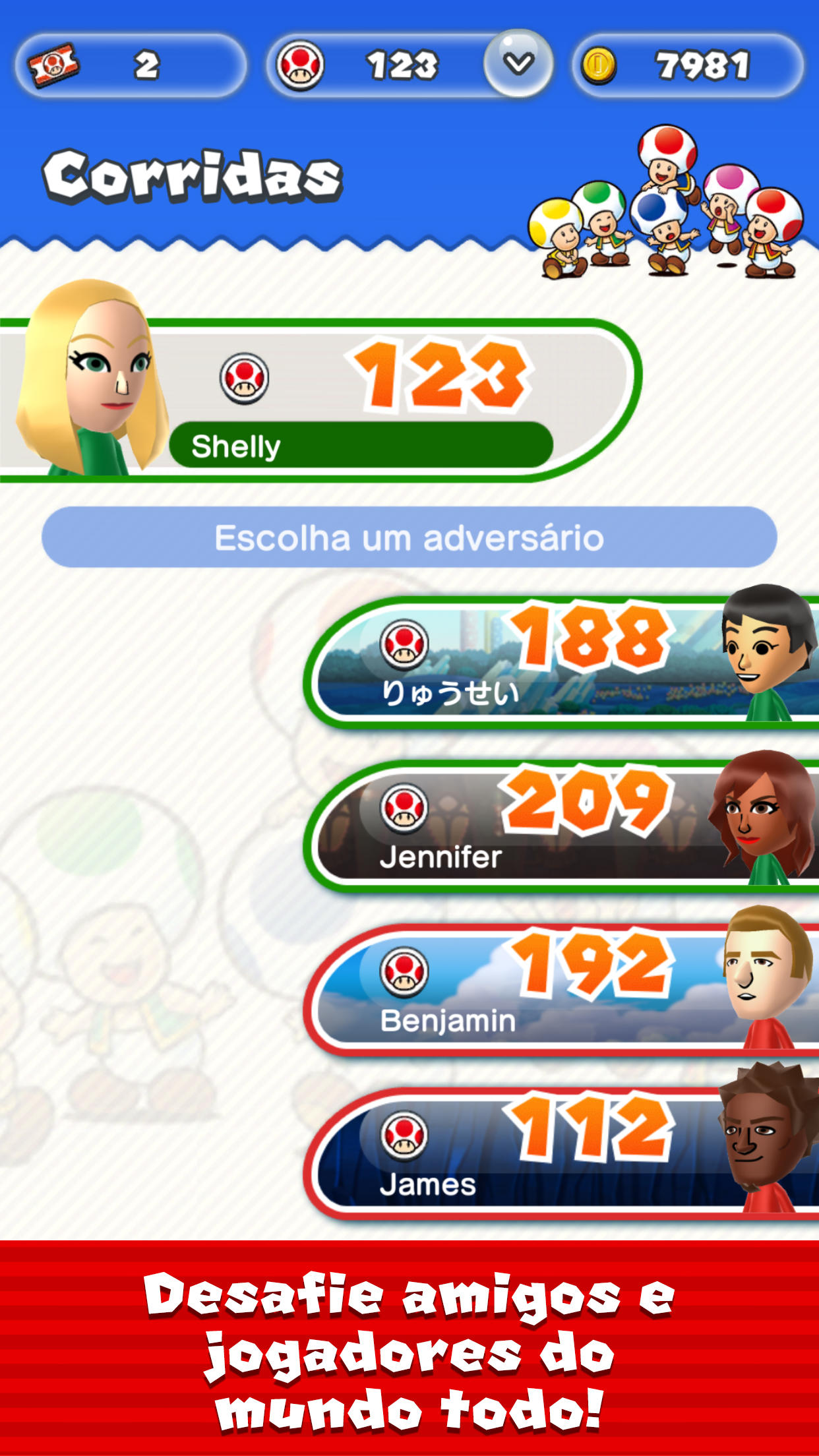 Captura de Tela do Jogo Super Mario Run