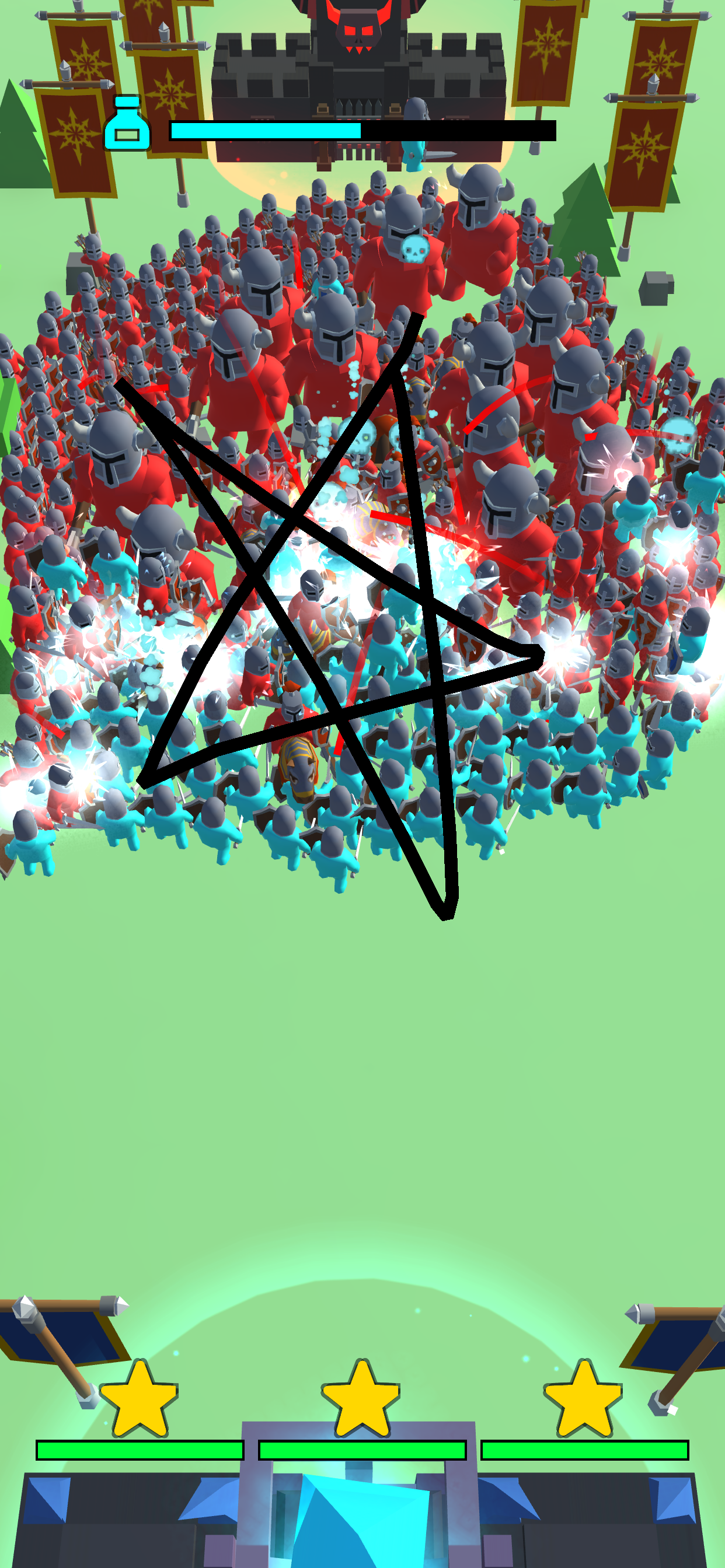 Draw Defence Game Screenshot