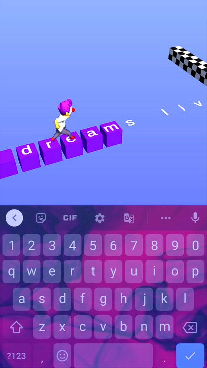 Type Race Game Screenshot
