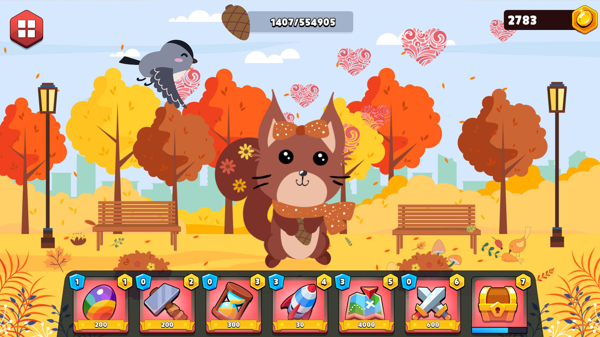 Screenshot of Feed the Pets Fall Animals