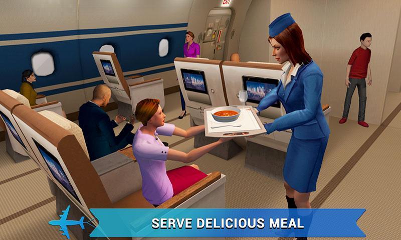 Скриншот игры Airplane Flight Attendant -Car